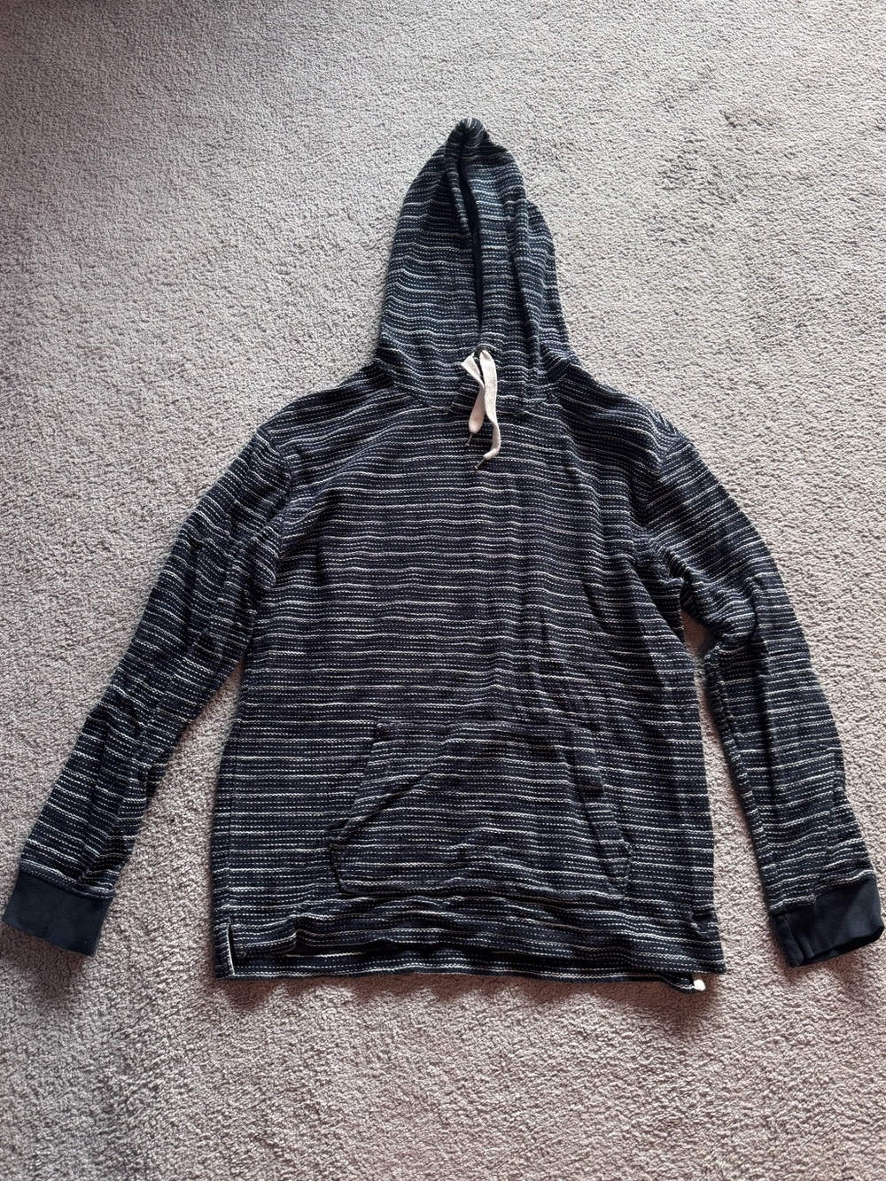 Navy Blue and White American Eagle Hoodie